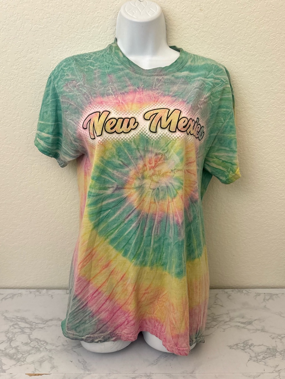Colortone Short Sleeve Tie Dye Shirt Women’s M Pullover New Mexico Tee